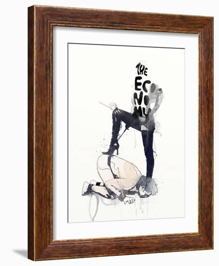 The Economy-Mydeadpony-Framed Art Print