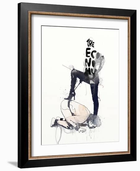 The Economy-Mydeadpony-Framed Art Print