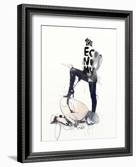 The Economy-Mydeadpony-Framed Art Print