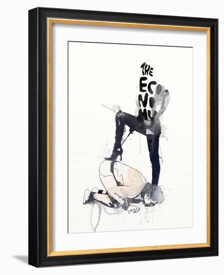 The Economy-Mydeadpony-Framed Art Print