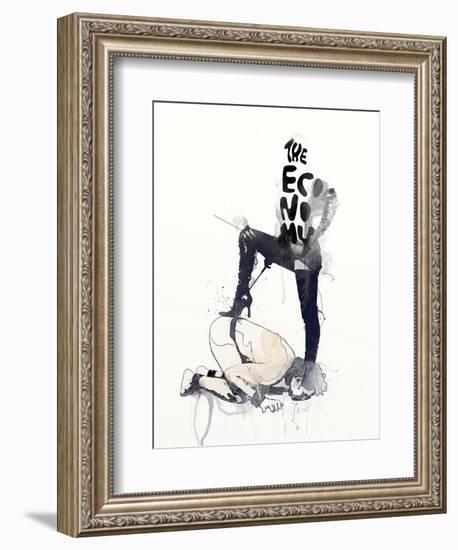 The Economy-Mydeadpony-Framed Art Print