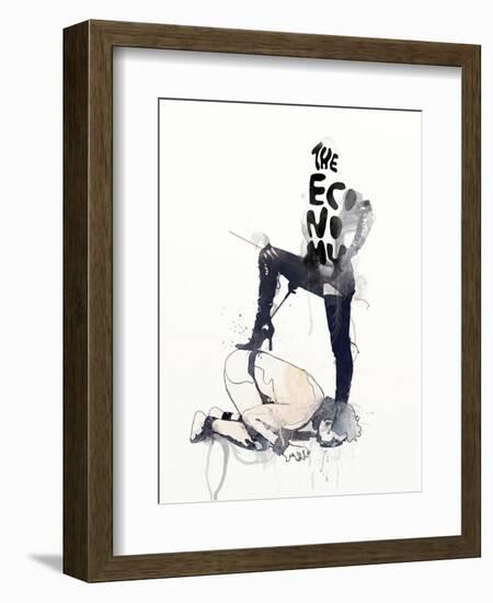 The Economy-Mydeadpony-Framed Art Print