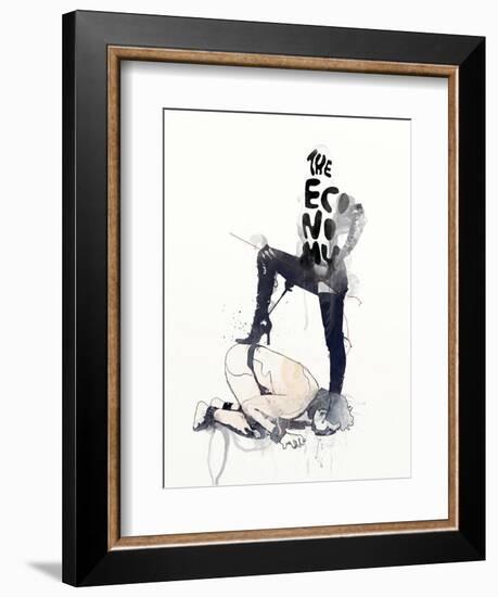 The Economy-Mydeadpony-Framed Art Print