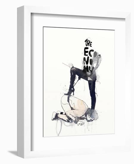 The Economy-Mydeadpony-Framed Art Print