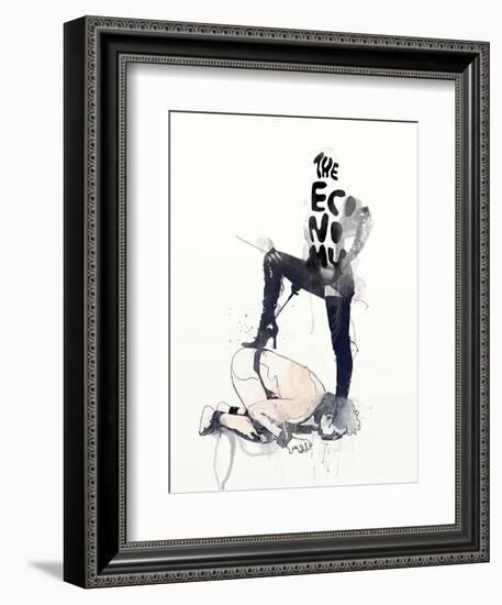 The Economy-Mydeadpony-Framed Art Print