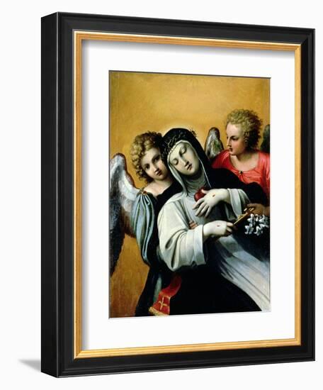 The Ecstasy of Saint Catherine-Agostino Carracci-Framed Giclee Print