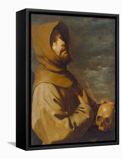 The Ecstasy of St. Francis, about 1660-Francisco de Zurbarán-Framed Premier Image Canvas