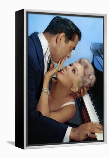 THE EDDY DUCHIN STORY, 1956 directed by GEORGE SIDNEY Kim Novak and Tyrone Power (photo)-null-Framed Stretched Canvas
