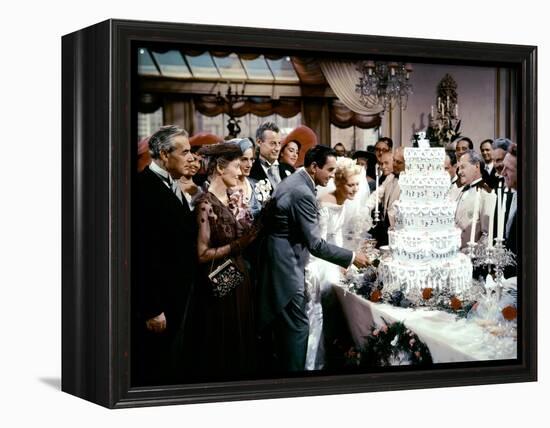 THE EDDY DUCHIN STORY, 1956 directed by GEORGE SIDNEY Tyrone Power and Kim Novak (photo)-null-Framed Stretched Canvas