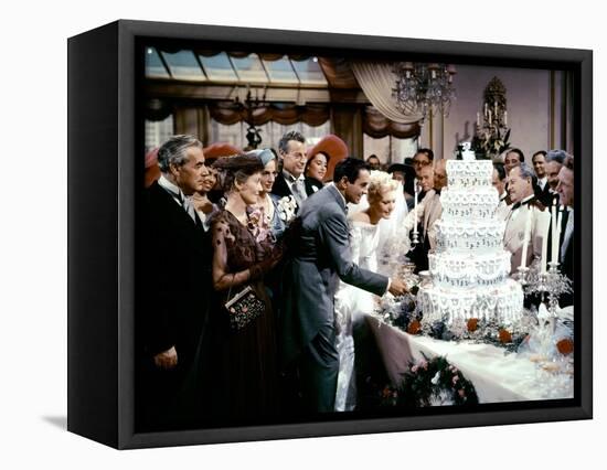 THE EDDY DUCHIN STORY, 1956 directed by GEORGE SIDNEY Tyrone Power and Kim Novak (photo)-null-Framed Stretched Canvas