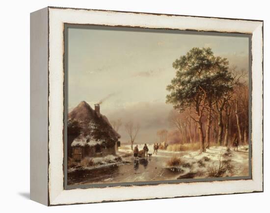 The Edge of the Forest-Andreas Schelfhout-Framed Premier Image Canvas