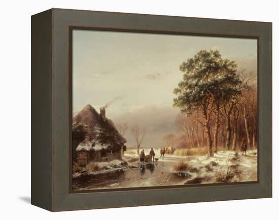 The Edge of the Forest-Andreas Schelfhout-Framed Premier Image Canvas