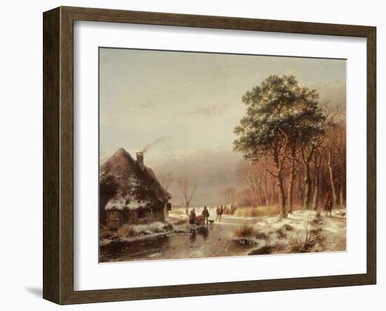 The Edge of the Forest-Andreas Schelfhout-Framed Giclee Print