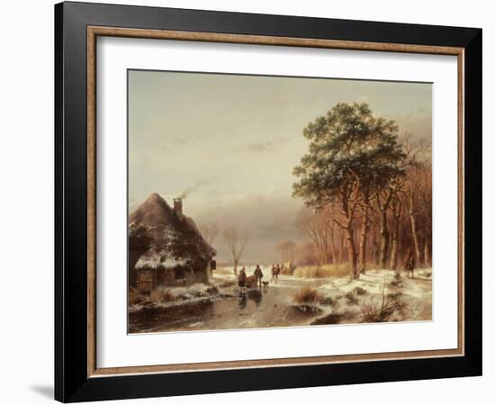 The Edge of the Forest-Andreas Schelfhout-Framed Giclee Print