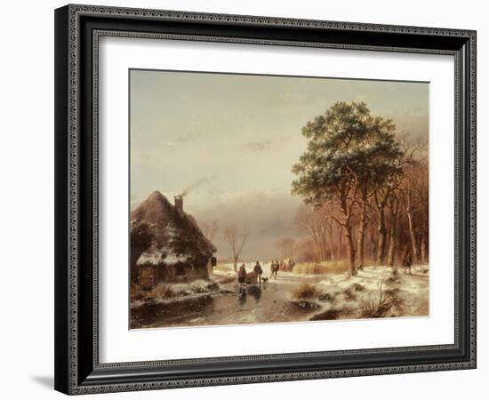 The Edge of the Forest-Andreas Schelfhout-Framed Giclee Print