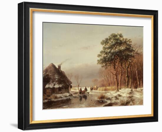 The Edge of the Forest-Andreas Schelfhout-Framed Giclee Print