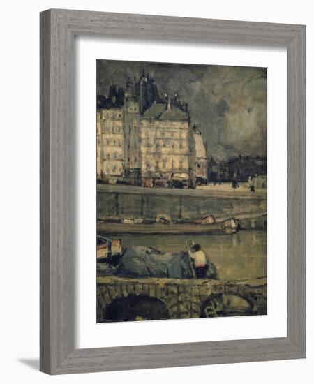 The Edges of the Seine, Paris, (1880-1924)-James Wilson Morrice-Framed Giclee Print