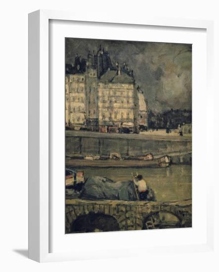 The Edges of the Seine, Paris, (1880-1924)-James Wilson Morrice-Framed Giclee Print