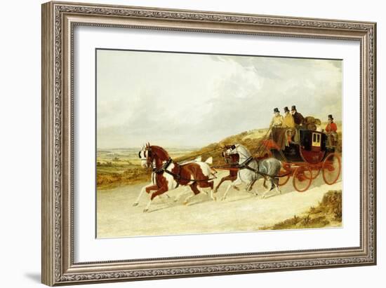 The Edinburgh and London Royal Mail, 1838-John Frederick Herring I-Framed Giclee Print