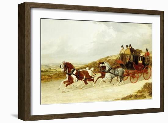 The Edinburgh and London Royal Mail, 1838-John Frederick Herring I-Framed Giclee Print