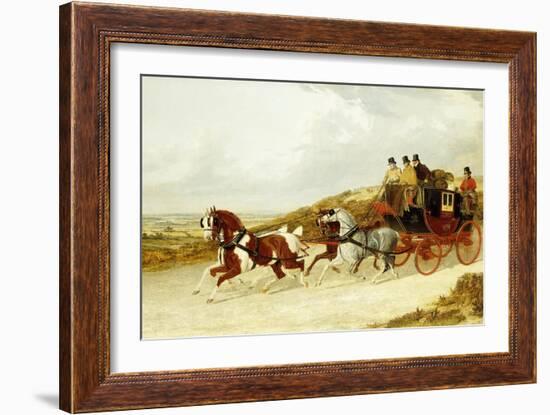 The Edinburgh and London Royal Mail, 1838-John Frederick Herring I-Framed Giclee Print