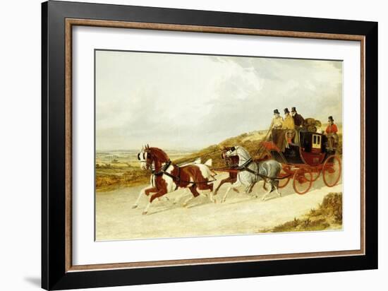 The Edinburgh and London Royal Mail, 1838-John Frederick Herring I-Framed Giclee Print