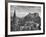 The Edinburgh Castle Sitting High on a Rock Above St. Cuthbert's Church-Hans Wild-Framed Photographic Print