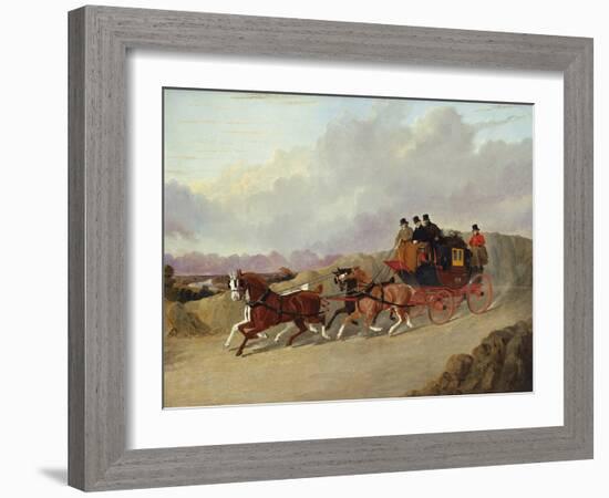 The Edinburgh to London Royal Mail Coach-John Frederick Herring I-Framed Giclee Print