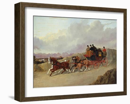 The Edinburgh to London Royal Mail Coach-John Frederick Herring I-Framed Giclee Print