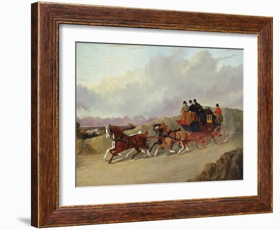 The Edinburgh to London Royal Mail Coach-John Frederick Herring I-Framed Giclee Print