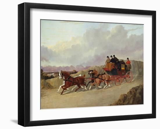 The Edinburgh to London Royal Mail Coach-John Frederick Herring I-Framed Giclee Print