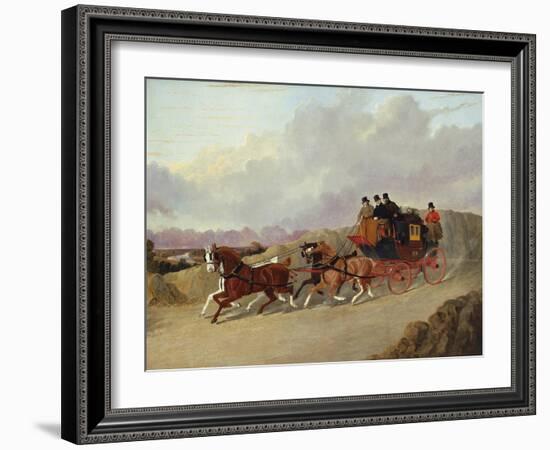 The Edinburgh to London Royal Mail Coach-John Frederick Herring I-Framed Giclee Print