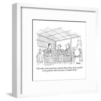 "The editor who turned down the first Harry Potter book, say hello to the ?" - New Yorker Cartoon-Jack Ziegler-Framed Premium Giclee Print
