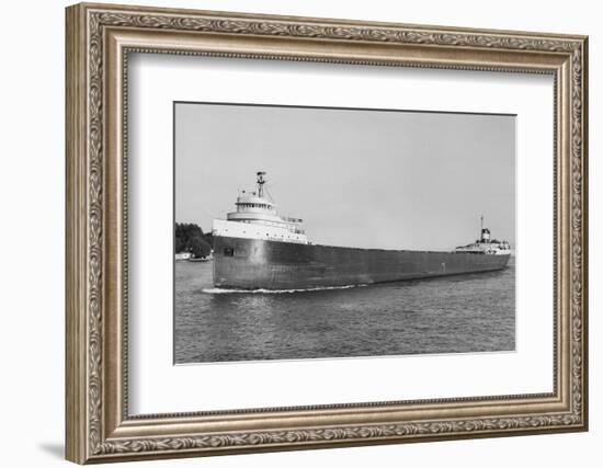 The Edmund Fitzgerald Sailing-null-Framed Photographic Print