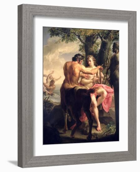 The Education of Achilles by Chiron, 1746-Pompeo Batoni-Framed Giclee Print