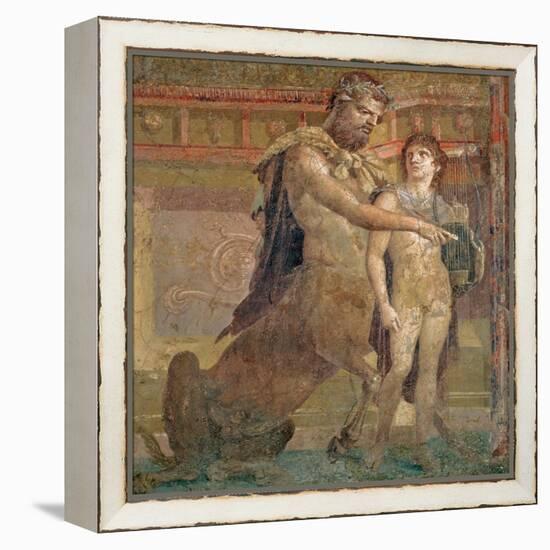 The Education of Achilles by Chiron, from Herculaneum-null-Framed Premier Image Canvas