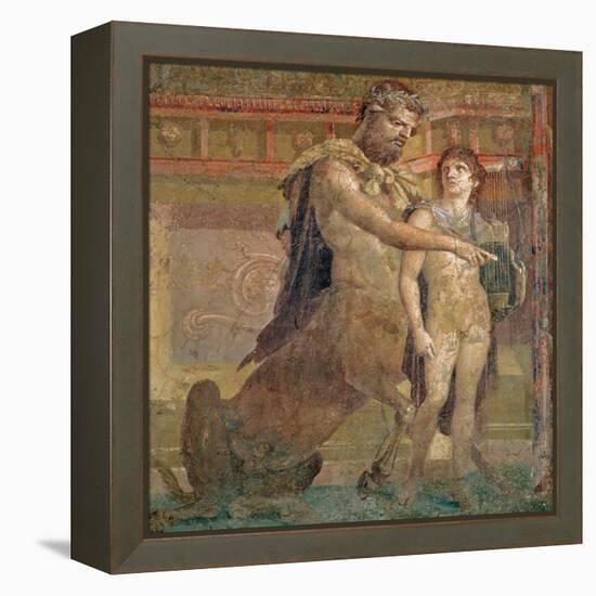 The Education of Achilles by Chiron, from Herculaneum-null-Framed Premier Image Canvas