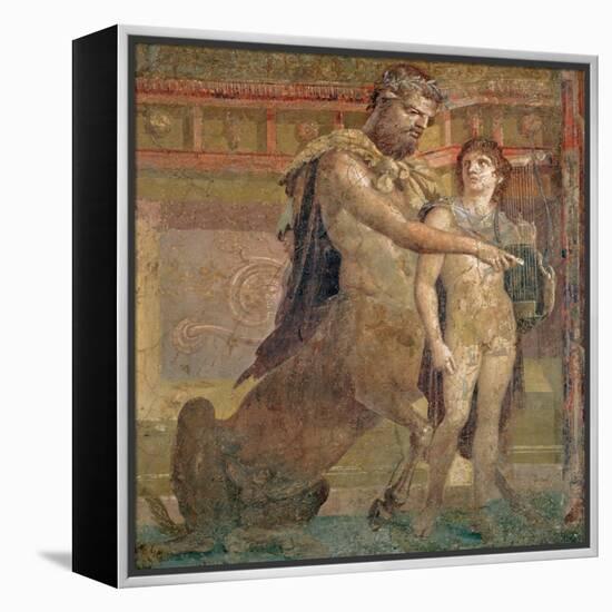 The Education of Achilles by Chiron, from Herculaneum-null-Framed Premier Image Canvas