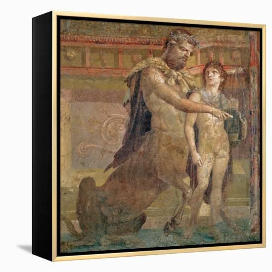 The Education of Achilles by Chiron, from Herculaneum-null-Framed Premier Image Canvas