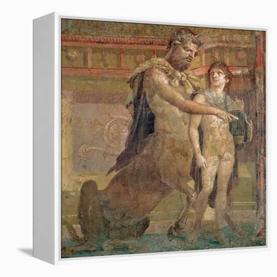 The Education of Achilles by Chiron, from Herculaneum-null-Framed Premier Image Canvas