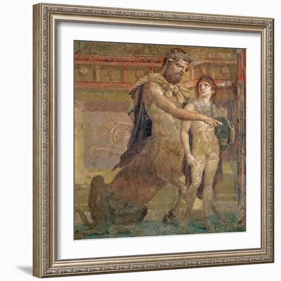The Education of Achilles by Chiron, from Herculaneum-null-Framed Giclee Print