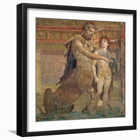 The Education of Achilles by Chiron, from Herculaneum-null-Framed Giclee Print