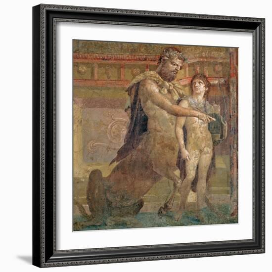 The Education of Achilles by Chiron, from Herculaneum-null-Framed Giclee Print