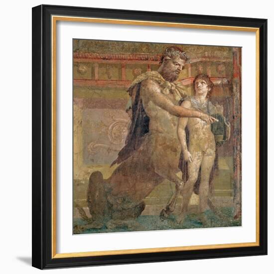 The Education of Achilles by Chiron, from Herculaneum-null-Framed Giclee Print