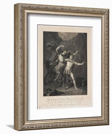 The Education of Achilles by the Centaur Chiron-Charles-Clément Bervic-Framed Giclee Print