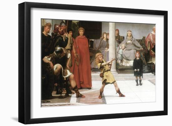 The Education of Children Clovis, Detail-Sir Lawrence Alma-Tadema-Framed Art Print