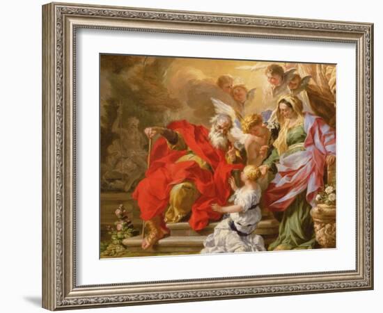 The Education of the Virgin, C.1715-Sebastiano Conca-Framed Giclee Print