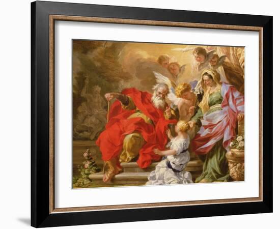 The Education of the Virgin, C.1715-Sebastiano Conca-Framed Giclee Print