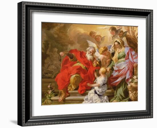 The Education of the Virgin, C.1715-Sebastiano Conca-Framed Giclee Print