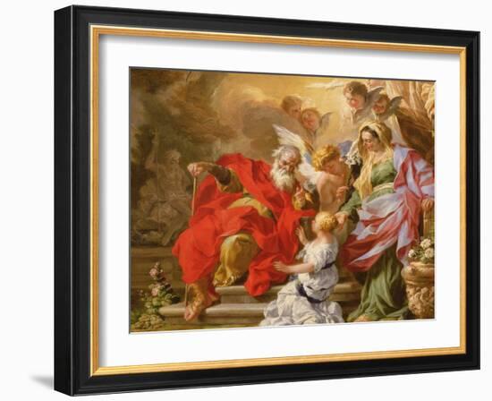 The Education of the Virgin, C.1715-Sebastiano Conca-Framed Giclee Print